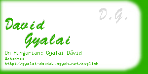 david gyalai business card
