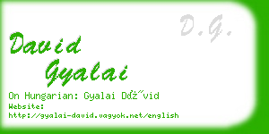 david gyalai business card